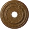 Ekena Millwork Dublin Medallion (Canopies up to 5 1/8"), 17 7/8"OD x 3 5/8"ID x 1 1/4"P, Smokey Topaz Crackle CM17DUSTC - alternate 1